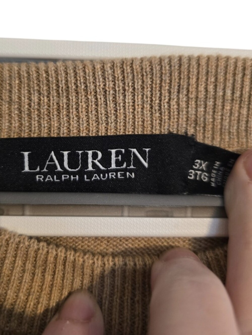 Lauren Ralph Lauren Belted Cotton Blen Sweater Size 3X NWOT - Picture 6 of 9